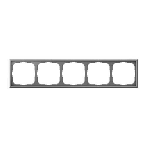 Рамка универсальная Systeme Electric ArtGallery 5-м. сталь фото Рамка универсальная Systeme Electric ArtGallery 5-м. сталь картинка